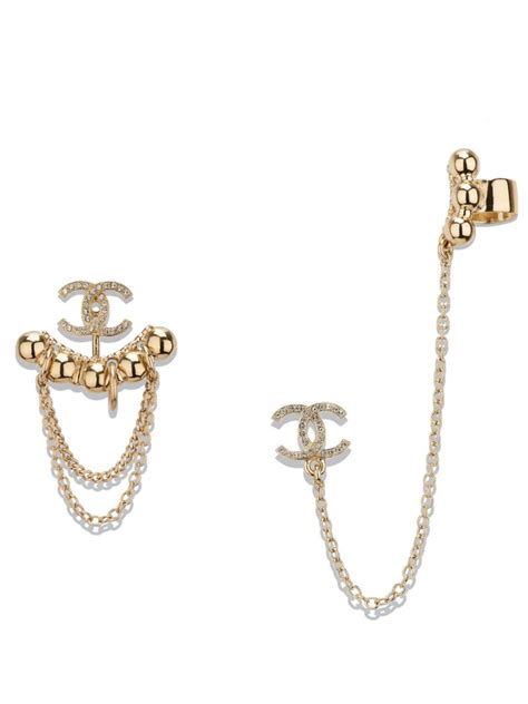 18k chanel earrings|chanel earrings saks.